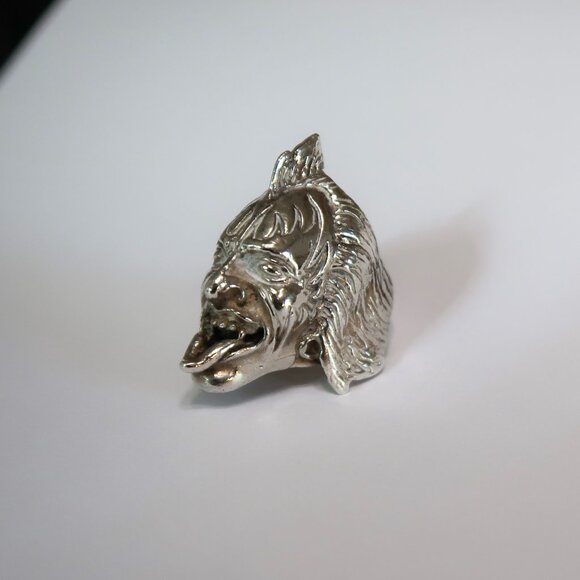 Sterling Gene Simmons KISS Silver Ring 925 RARE VINTAGE MEMORABILIA Size 10.25 - Picture 1 of 7